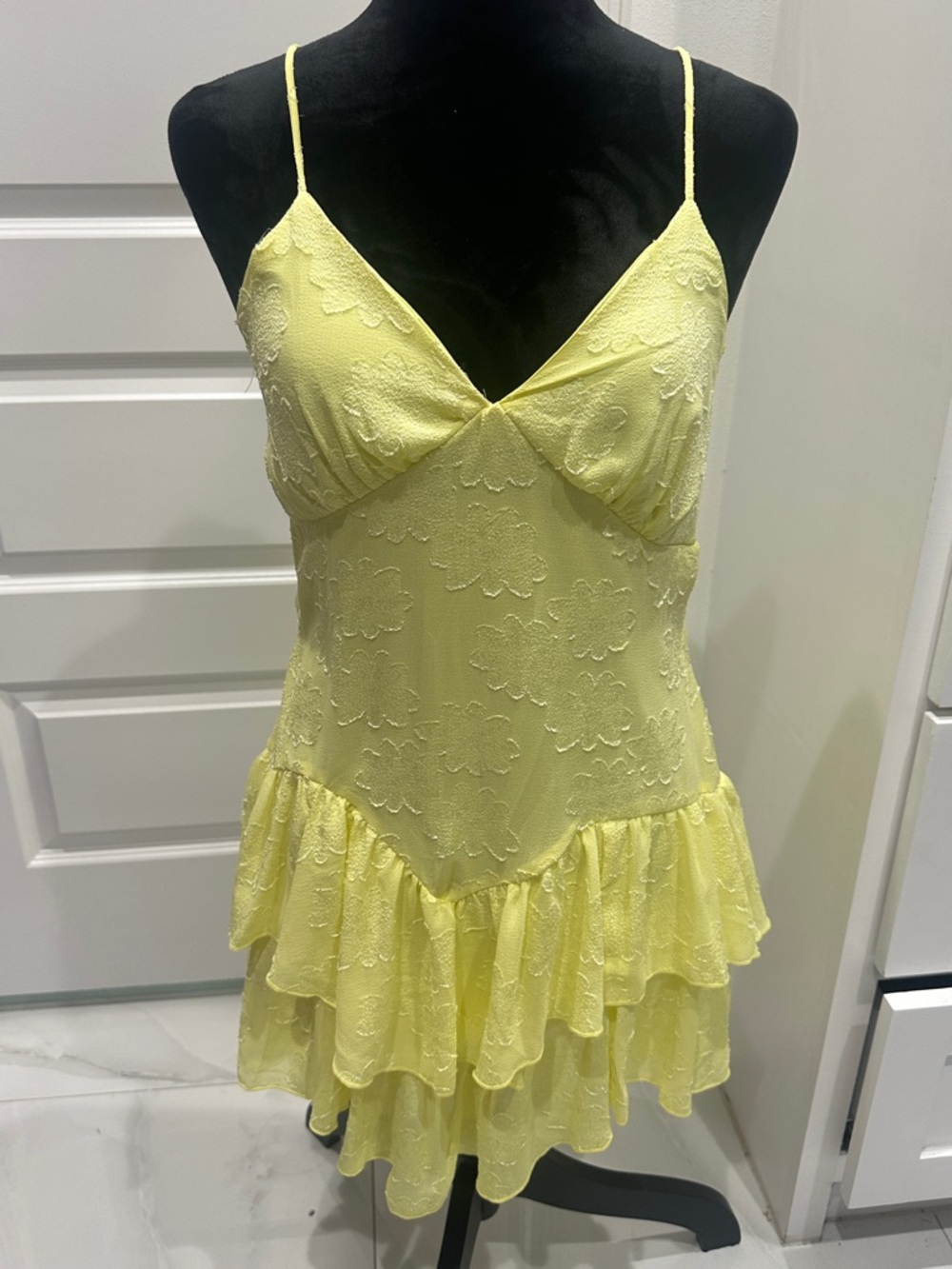 wild fable Yellow Spaghetti-Strap Maxi Dress